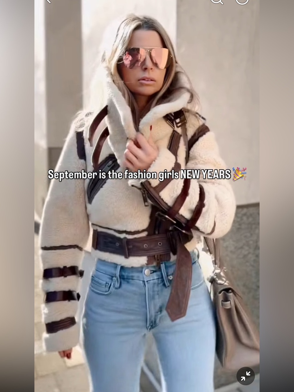Maniere De Voir Faux Fur Biker Jacket Beige Cream | XXS/XS - Picture 15 of 15